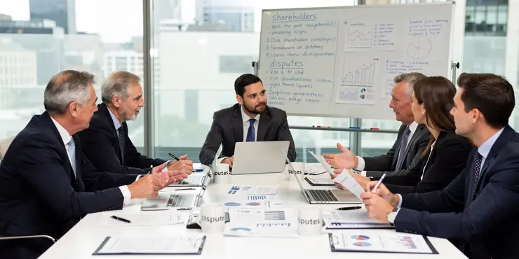 What is the difference between arbitration and litigation in shareholder disputes?