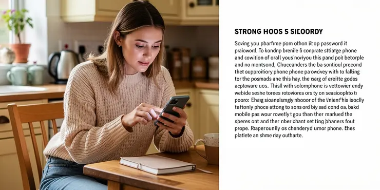 What is the first step to securing my mobile phone?