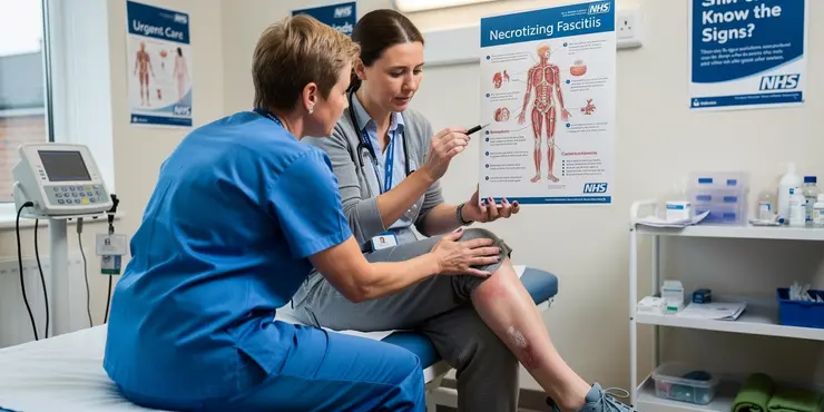 What is the mortality rate for flesh-eating disease?