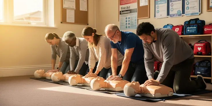 What language options are available for first aid courses?