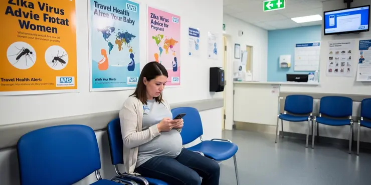 What precautions should pregnant women in the UK take regarding Zika virus?