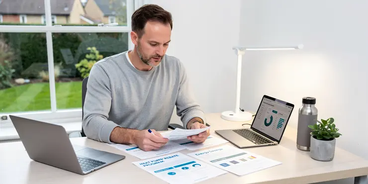 What rebate programs help heat pump lower home energy bills adoption?