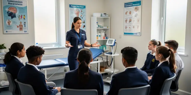 What role do schools play in managing concussions?