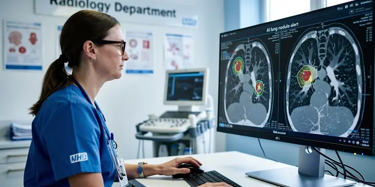 What role does AI play in lung cancer detection?