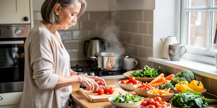 What role does diet play in managing menopause symptoms?
