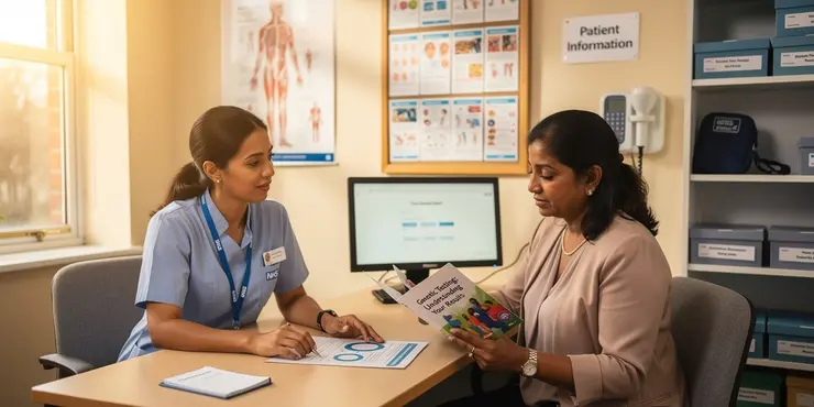 What role does genetic testing play in MND?