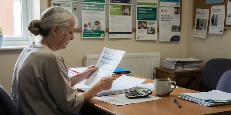What support is available for funeral costs in the UK?