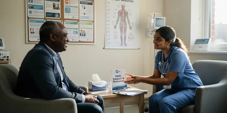 What support is available for people with MND?