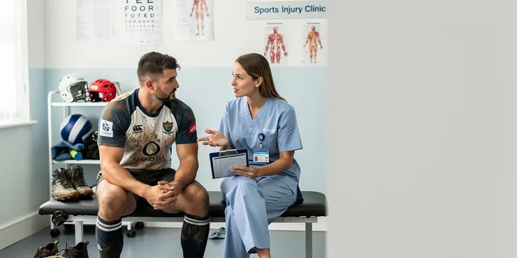 What support is available for rugby players who suffer concussions?