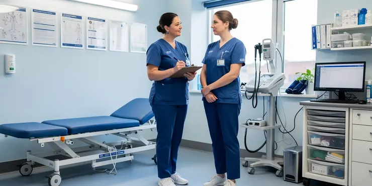 What support systems are available to NHS nurses for continuing professional development?