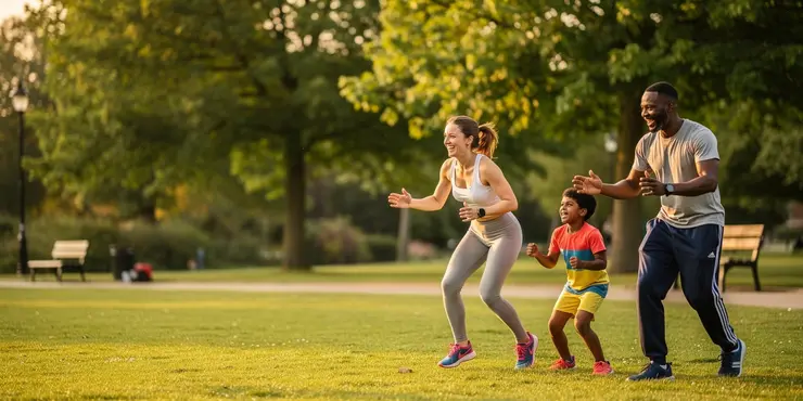 What types of activities count toward weekly exercise recommendations for adults and children?