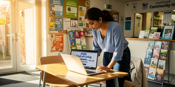 Where can I find more information about the £500 cost of living payment?