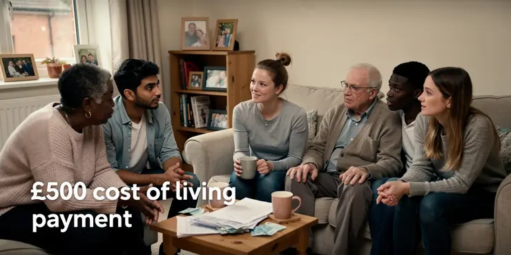 Who is eligible to receive the £500 cost of living payment?