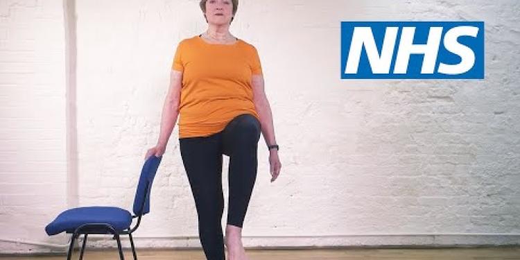 Pilates for back pain: Standing on one leg | NHS